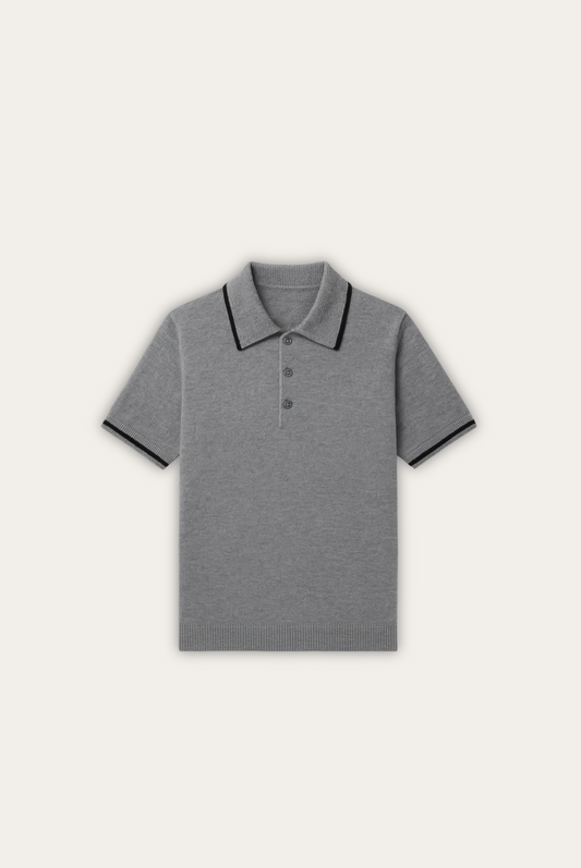 Stijlvol heren polo van kasjmier-merinowol – Renzo