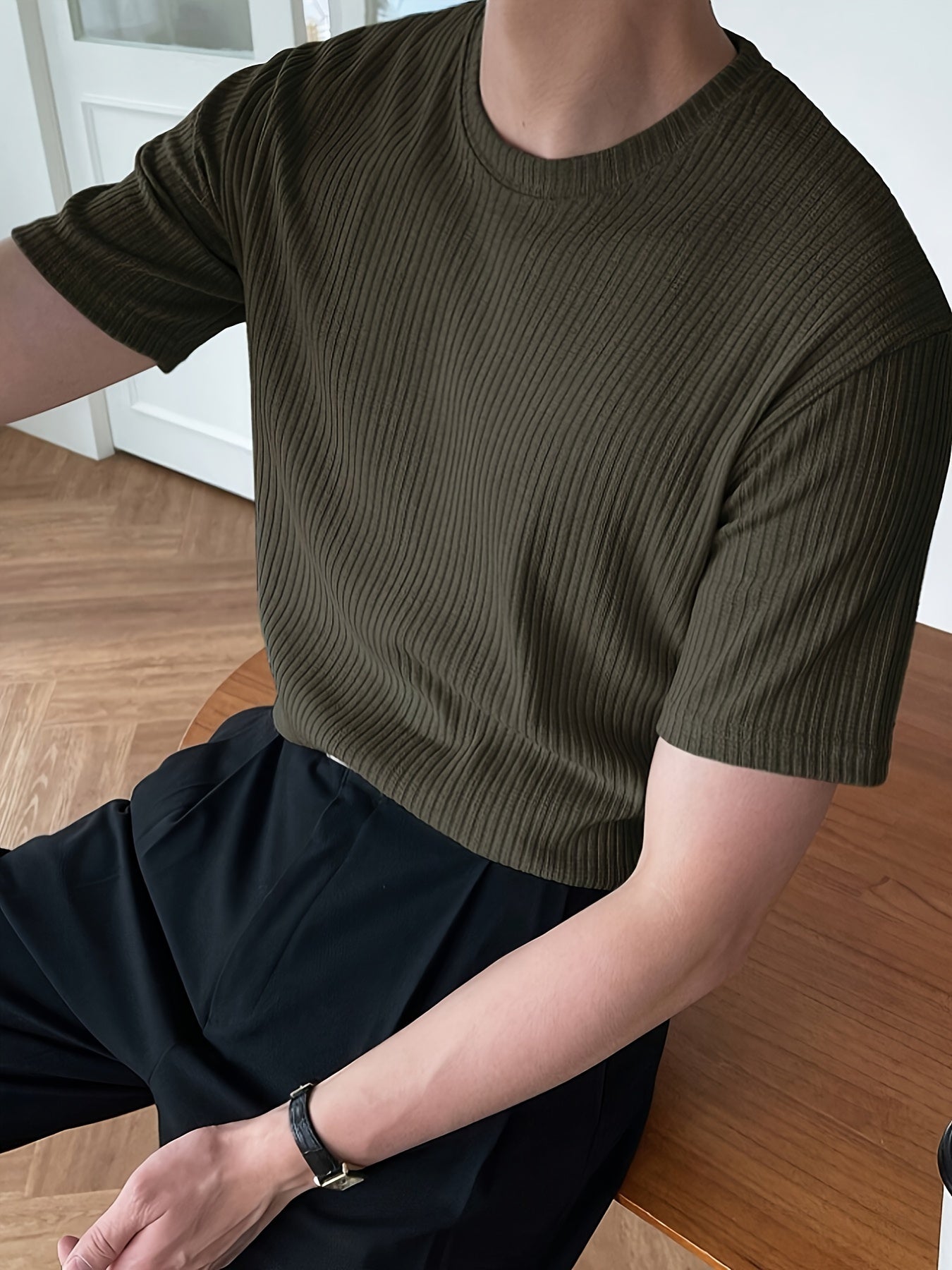Luchtig Groen Heren T-shirt - Milan