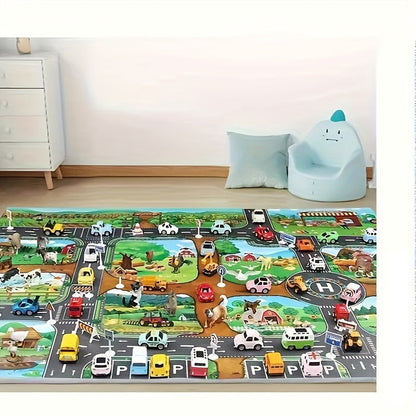 Kinder Speelkleed met Boerderij- en Verkeersthema - DuoPlay