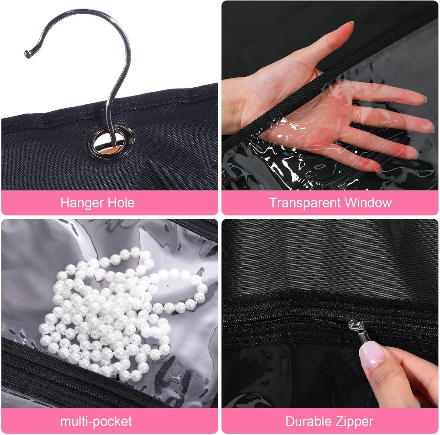 Dans- en Kostuum Hoes Set – 5-Pack met Transparante Hoezen & Vouwlus