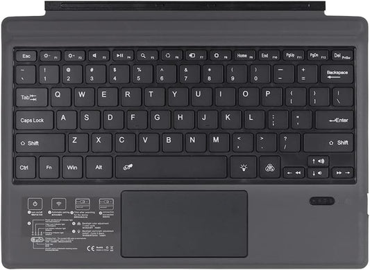 Draadloos Bluetooth-toetsenbord met achtergrondverlichting en touchpad voor Surface Pro – Nexora