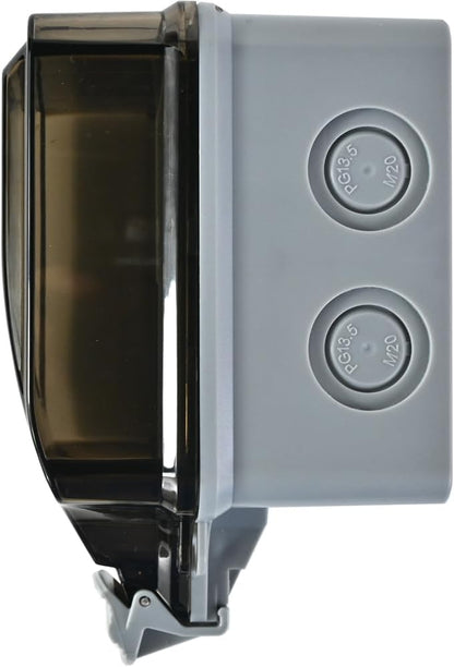 IP66 Buiten Waterdichte Wandcontactdoos met Vergrendelbare Deksel – PowerGuard