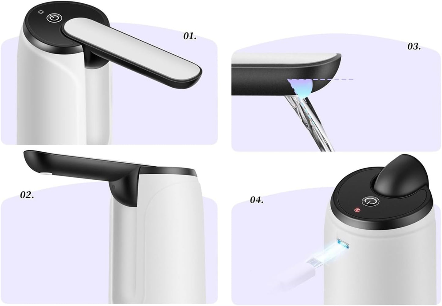 Draagbare USB Oplaadbare Waterdispenser – Hydravo