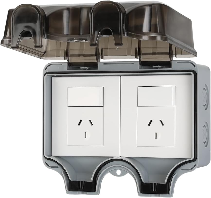 IP66 Buiten Waterdichte Wandcontactdoos met Vergrendelbare Deksel – PowerGuard