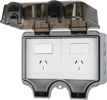 IP66 Buiten Waterdichte Wandcontactdoos met Vergrendelbare Deksel – PowerGuard