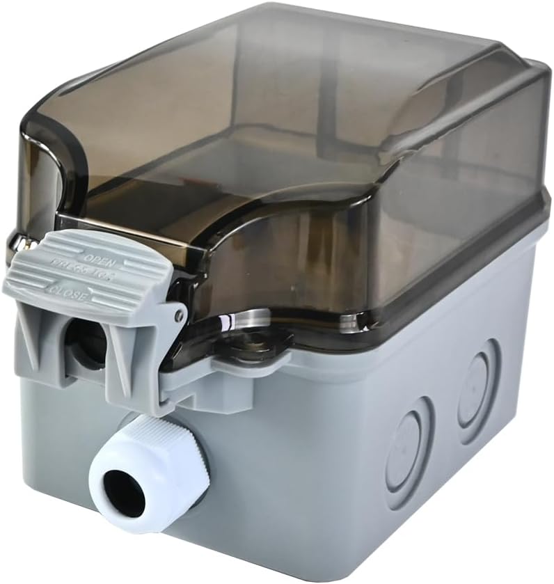 IP66 Buiten Waterdichte Wandcontactdoos met Vergrendelbare Deksel – PowerGuard