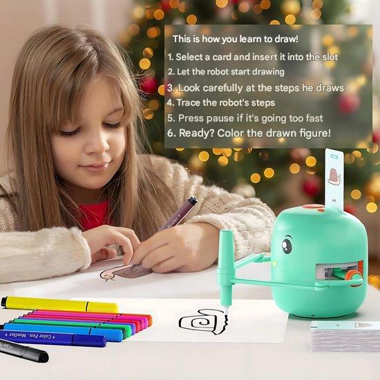 Tekenrobot met leerkaarten – creatief leren tekenen voor kinderen