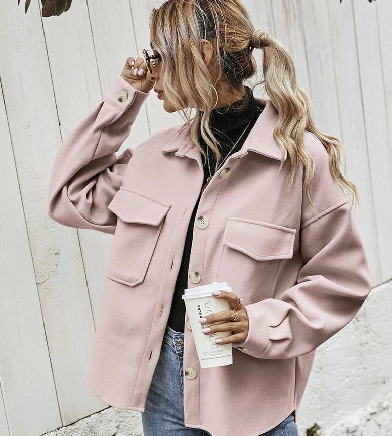 Korte Jas met Knoopsluiting – Elodie