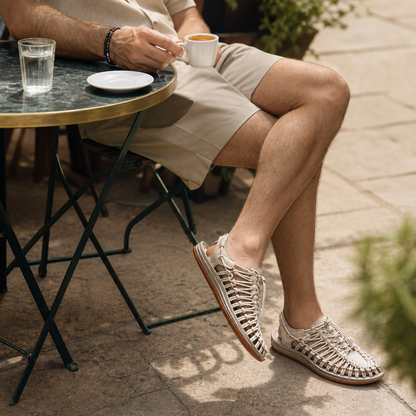 Ademende Casual Sandaal – Geweven Design – Tessaro