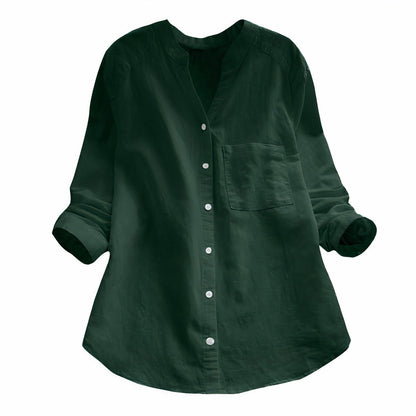 Luchtige Katoenen Linnen Dames Blouse – Maëlle