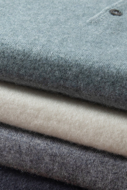 Stijlvol heren polo van kasjmier-merinowol – Renzo