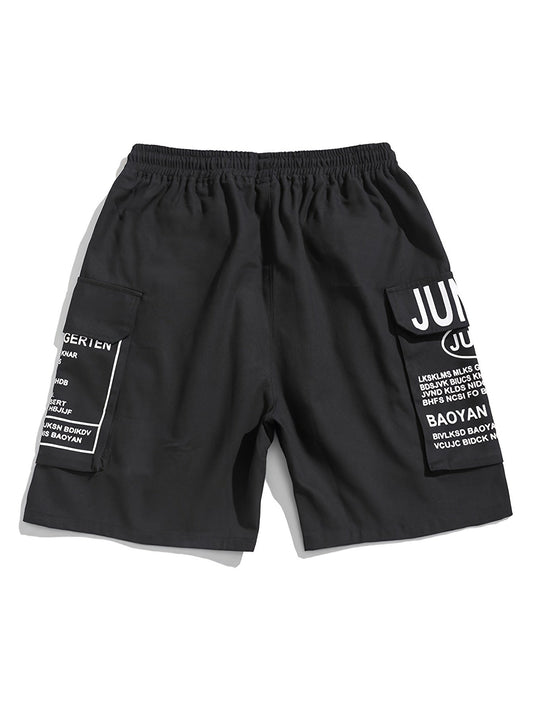 Heren Zomer Shorts met Letterprint Streetstyle Look - Milan