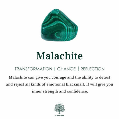 Natuurlijke Malachiet Ster Pendant Oorbellen, Halsketting en Armband - Maria