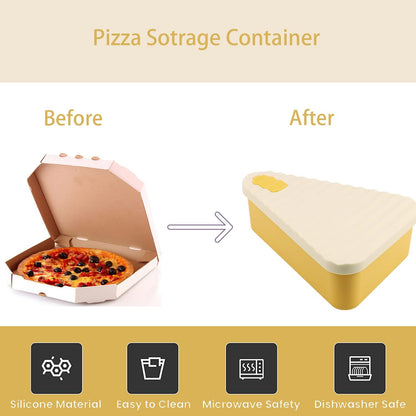 Herbruikbare Pizza-opslagcontainer met 2 Schalen – SliceSafe