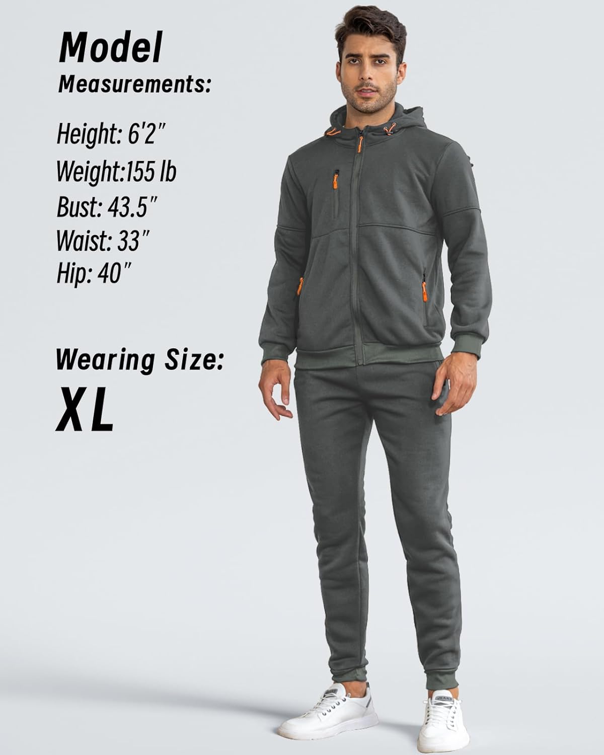 Comfortabel Heren Trainingspak - Jamie detail