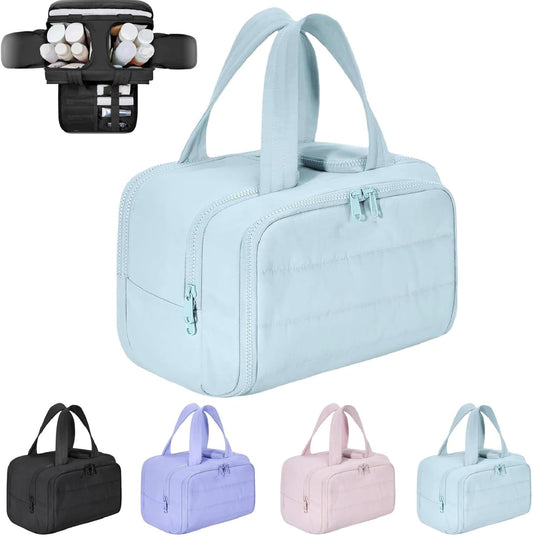 Reis Make-up Tas – Grote Waterdichte Toilettas en Make-uporganizer (4-in-1) – Selvane