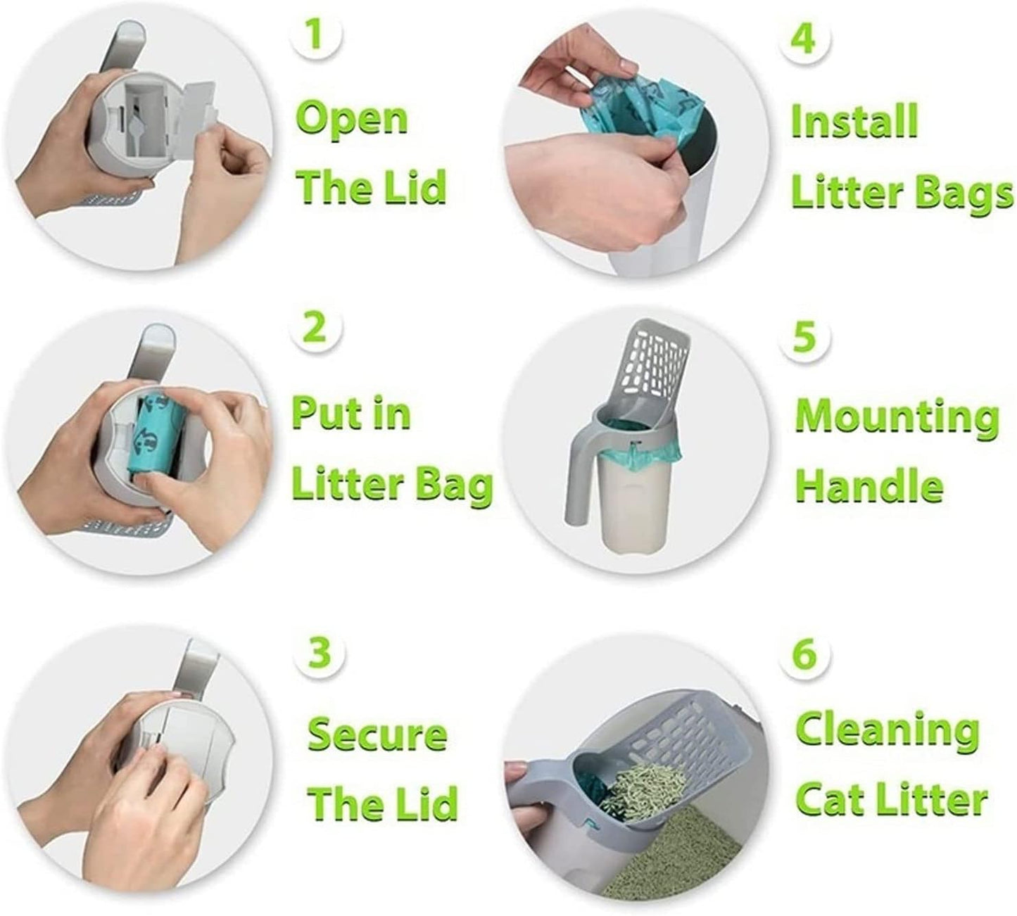KittyCleaner | Kattenbak Schep met Zeef
