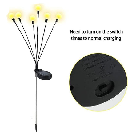 Zwevende Solar Tuinlampen met Vuurvliegeffect – FireGlow