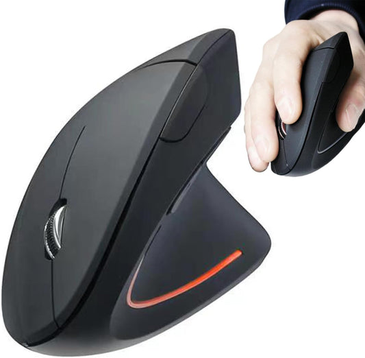 Oplaadbare Ergonomische Verticale Draadloze Muis – Elvion