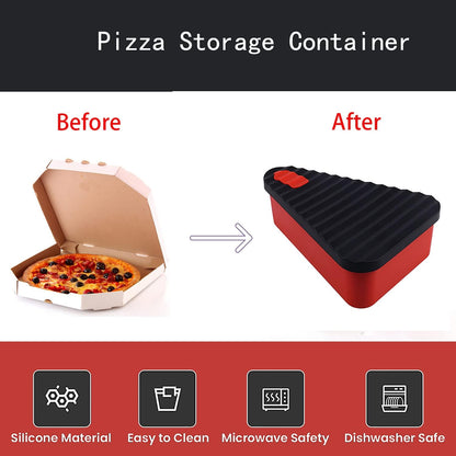 Herbruikbare Pizza-opslagcontainer met 2 Schalen – SliceSafe