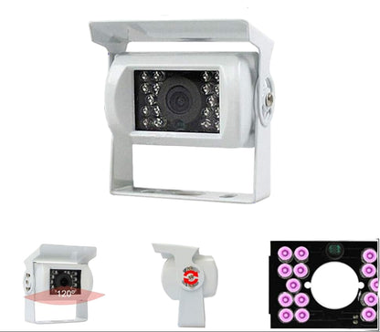 Truck Achteruitrijcamera 12V/24V met 18 LED IR Nachtzicht IP68