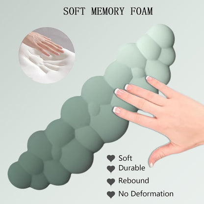 Cloud-Vormige Ergonomische Polssteun Set met Muismat & Onderzetter - Zeyora