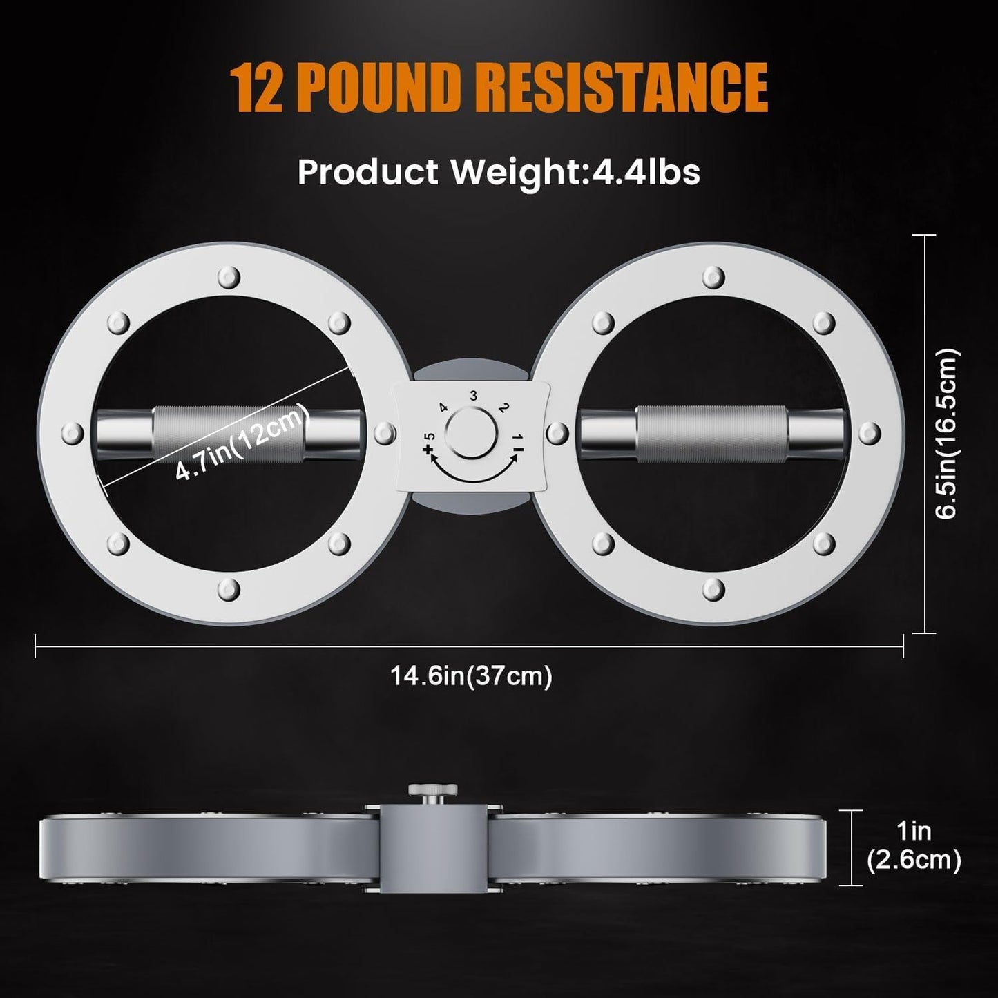 Twister Arm Oefenaar met Verstelbare 12LB Weerstand en 360° Rotatie – Zeynor