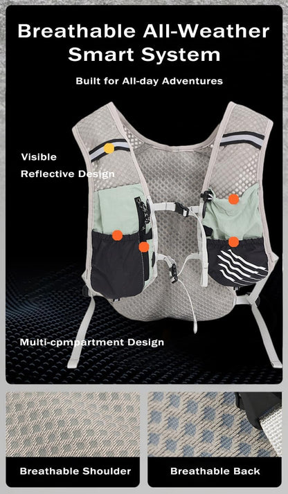 Ultra-Lichte Hydratatie Hardloopvest met 2L Waterreservoir – Dravien