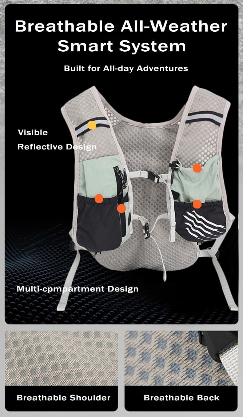 Ultra-Lichte Hydratatie Hardloopvest met 2L Waterreservoir – Dravien