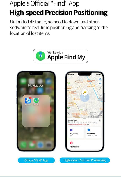 Slimme Anti-Verlies Locator Sleutelhanger – Realtime Tracking met Zoek Mijn – Zeyora