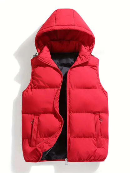 Duurzame Gewatteerde Heren Bodywarmer met Capuchon – Leonardo