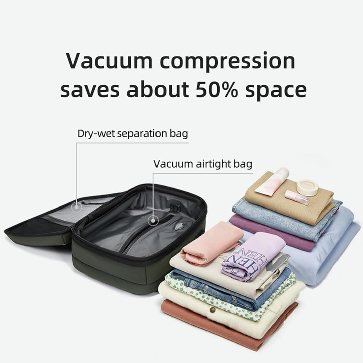 Uitbreidbare & Waterdichte Reisrugzak met Vacuümcompressie – Arvid