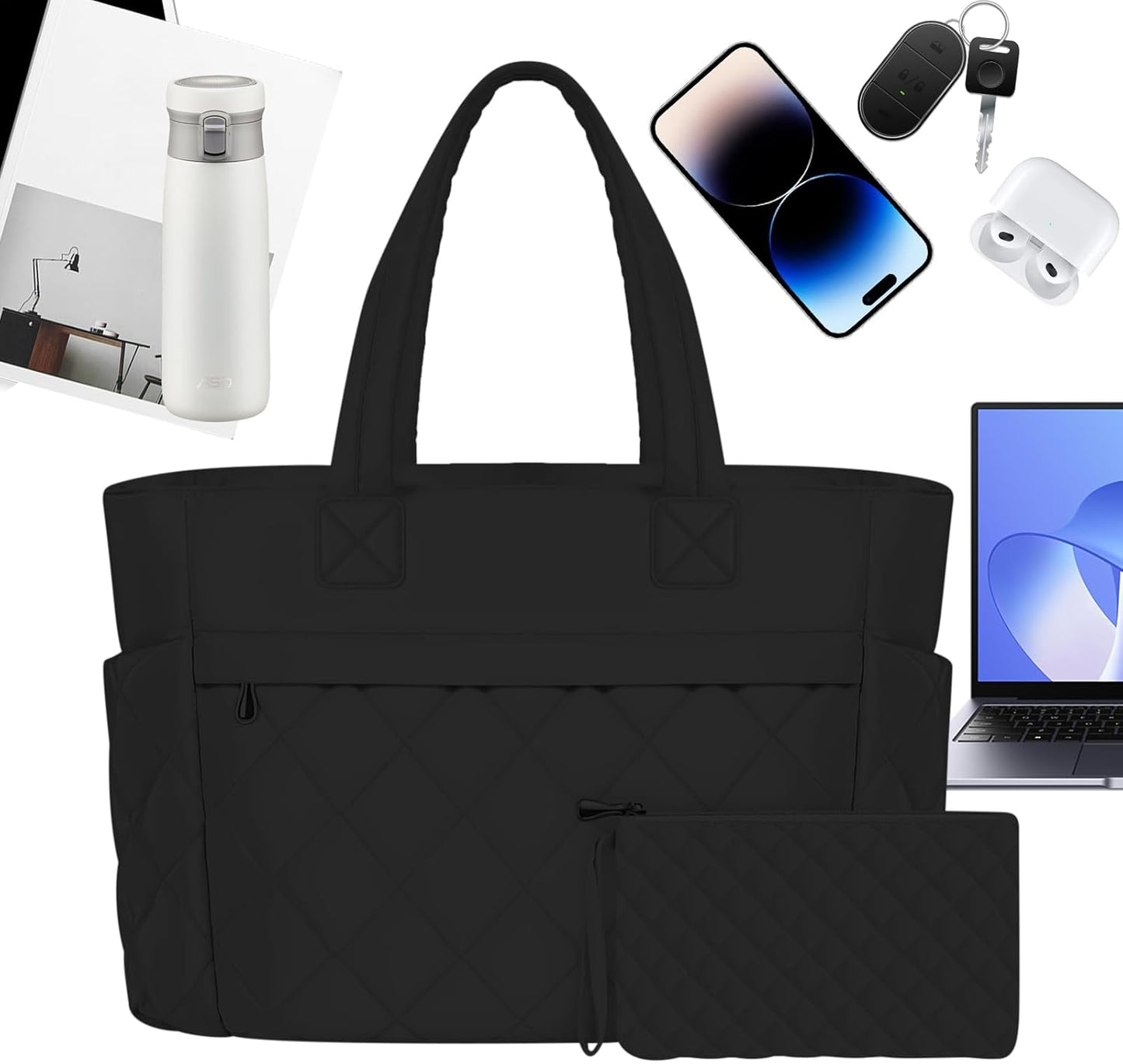 Professionele Compartimenten Werktas – Grote Capaciteit Laptoptas – Selvara