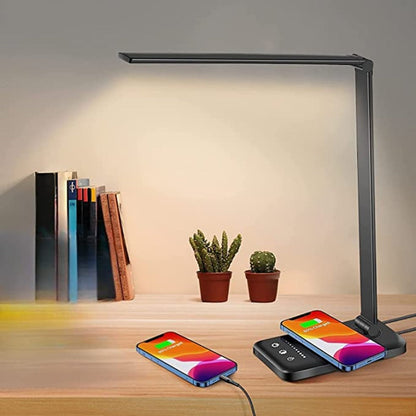 Moderne Instelbare LED Bureaulamp met USB Oplaadpoort - BrightEase