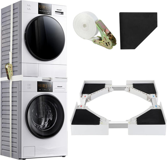 Verstelbare universele stapelset voor wasmachine en droger