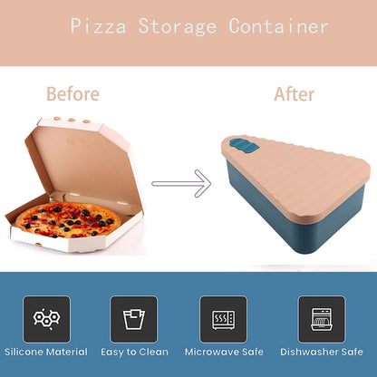 Herbruikbare Pizza-opslagcontainer met 2 Schalen – SliceSafe