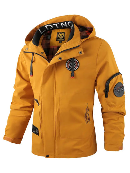 Lichte heren outdoorjas wind- & waterdicht met capuchon – Torben