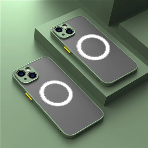 Matte Magnetische Telefoonhoes met MagSafe & Stootbescherming – 1+1 GRATIS