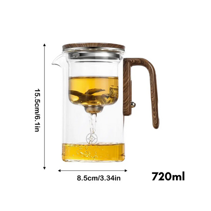 Stijlvolle Transparante Theepot - ClearBrew