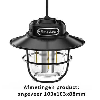 Draagbare Led Campinglamp - VintaGlow