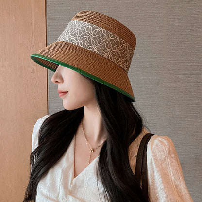 Stijlvolle dames zomerhoed met strikdetail – RibbonShade