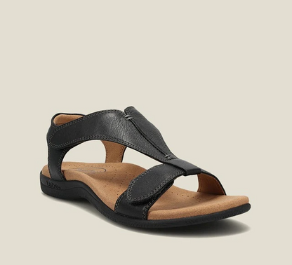 Orthopedische dames sandalen met sleehak en comfortzool - Eleni