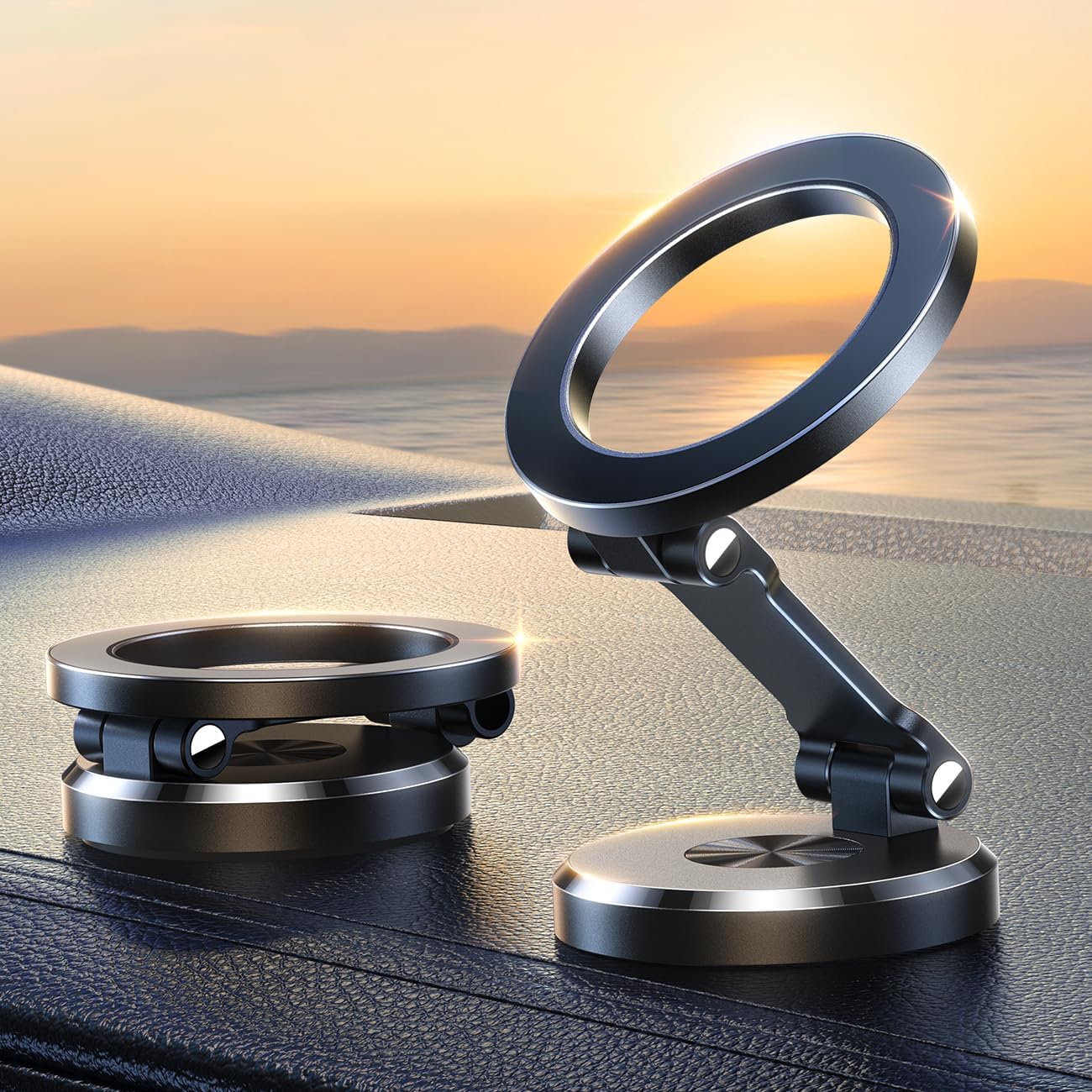 360° Opvouwbare Magnetische Telefoonhouder voor de Auto - Sterk & Verstelbaar