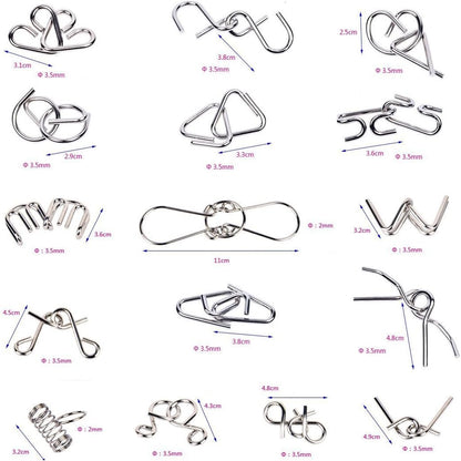 Metalen Puzzelringen Set - BrainTwist