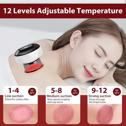 Slimme Infrarood Zuigmassage-apparaat met 12 Therapieniveaus en Afstandsbediening – Auryon