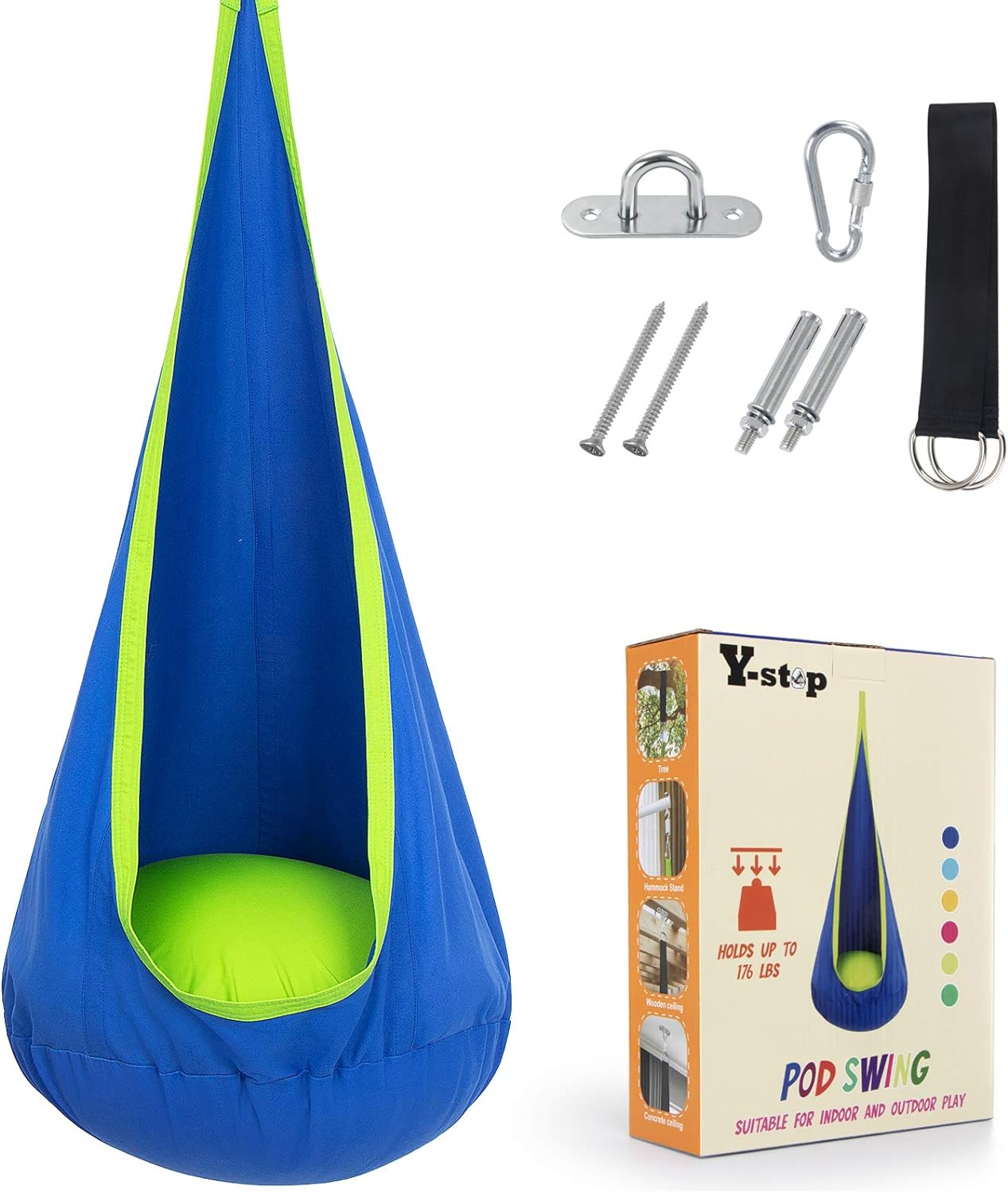 Kinderhangstoel met luchtkussen voor binnen en buiten