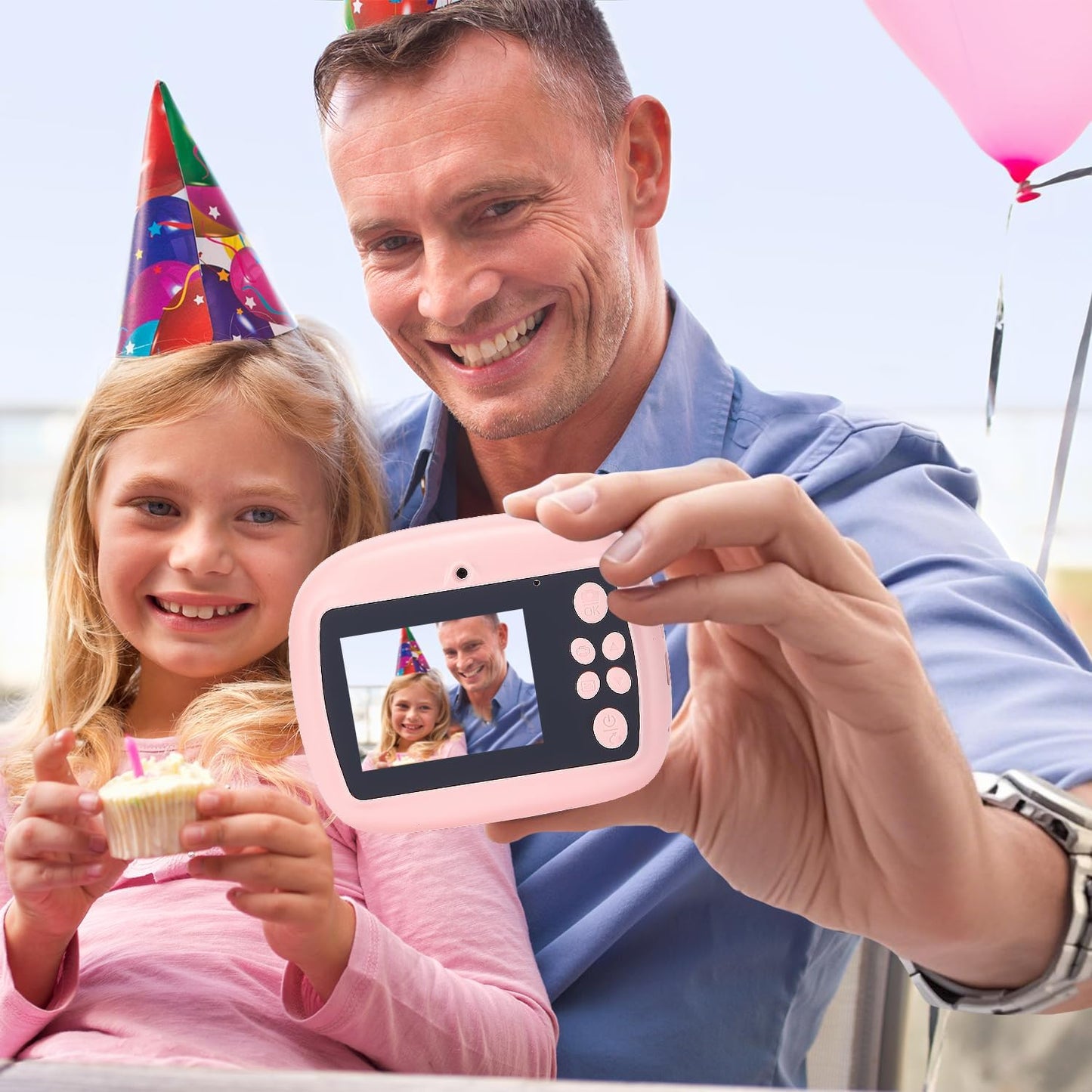 Print Kindercamera met Dubbele Lens, HD-video en Creatieve Set – Lymora