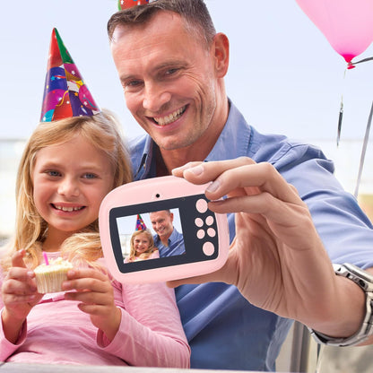 Print Kindercamera met Dubbele Lens, HD-video en Creatieve Set – Lymora