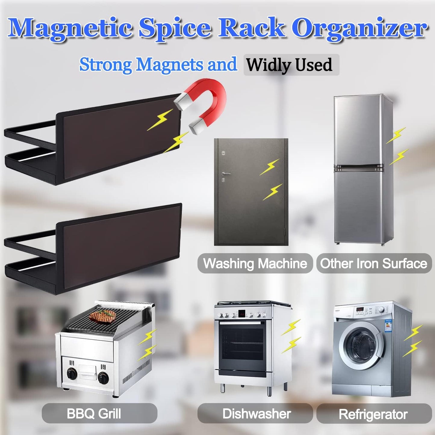 Magnetische Kruidenrekset zonder Boren – Vespera