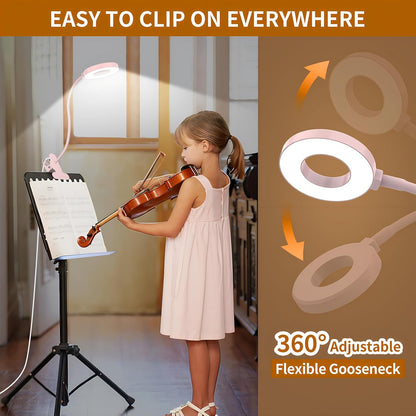 3 Kleurmodi LED Bureau Klem Lamp met Flexibele Gooseneck – Selvara